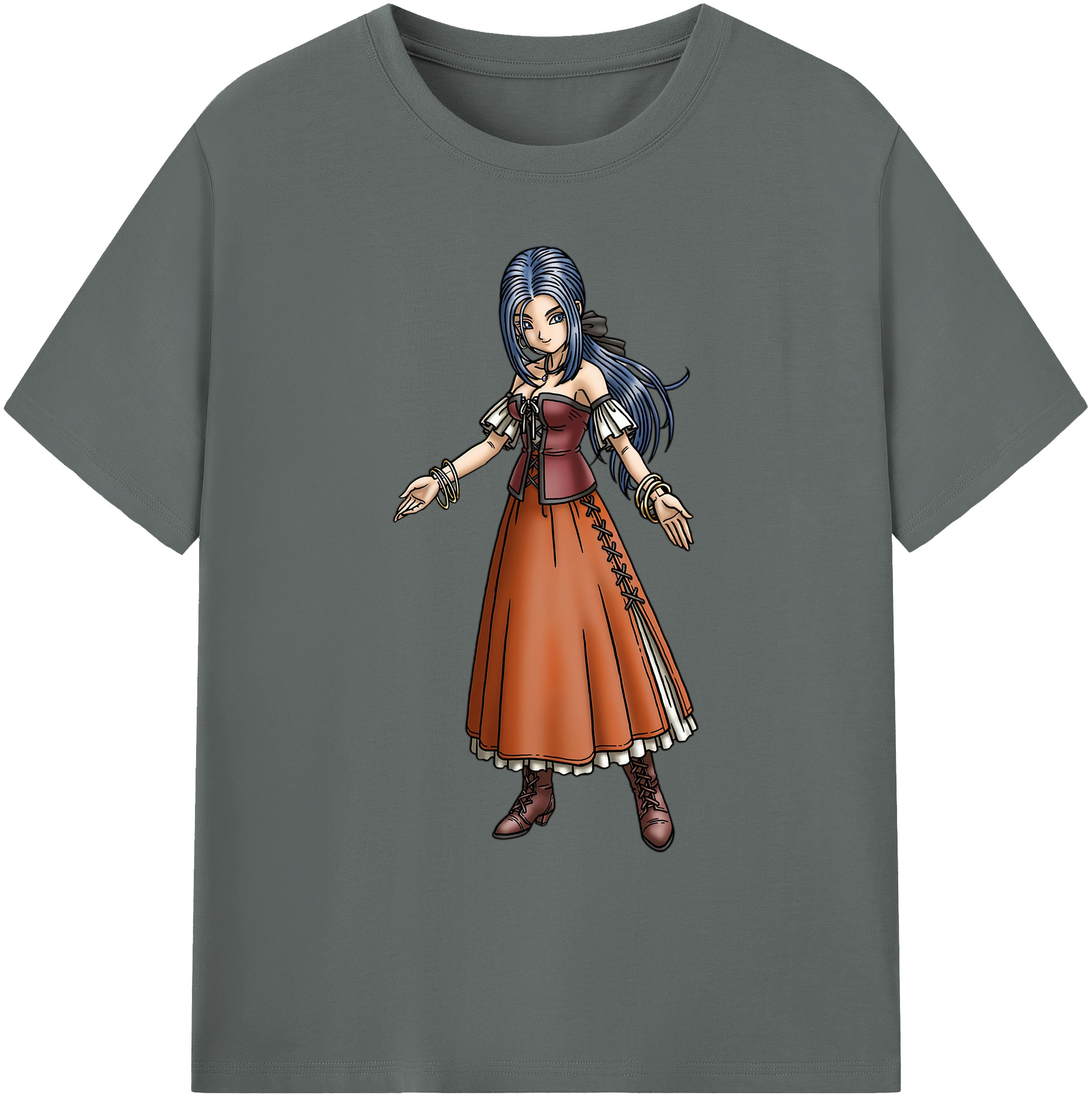 （画像用） ドラゴンクエスト Doragon Kuesuto Dragon Quest 綿100％ メンズ半袖Tシャツ｜肌触りやわらか＆通気性